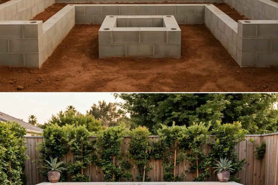 DIY Cinder Block Backyard Seating Area | Budget-Friendly Fire Pit Lounge | Patio Furniture Ideas