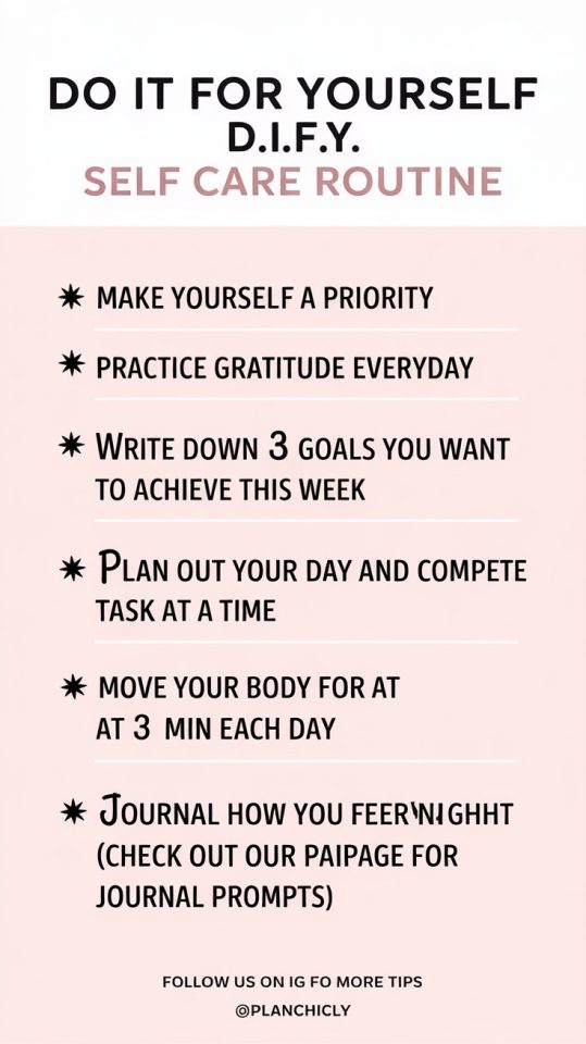 Daily Self Care Routine for Stress Relief in 10 Minutes