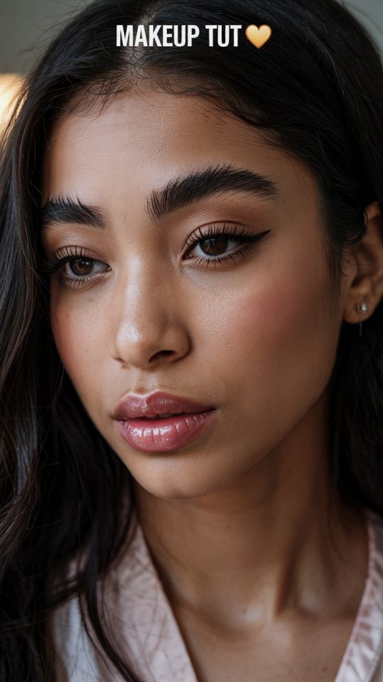 Easy Asian Girl Makeup Tutorial for Hooded Eyes - Soft Glam Look