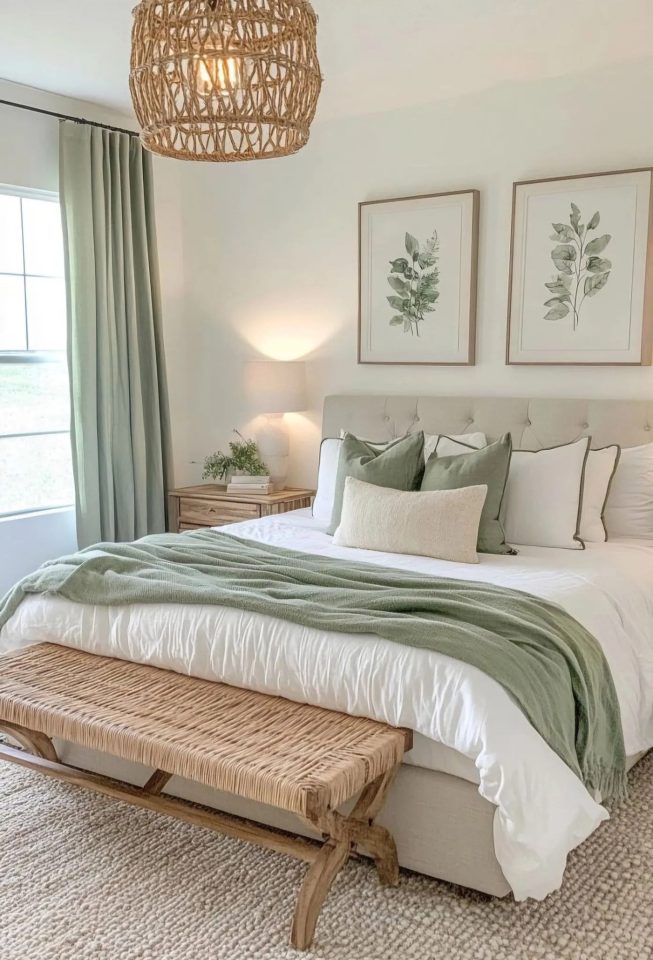 Small Bathroom Decor Ideas on a Budget | Sage Green & Modern | Cozy Makeover Inspiration