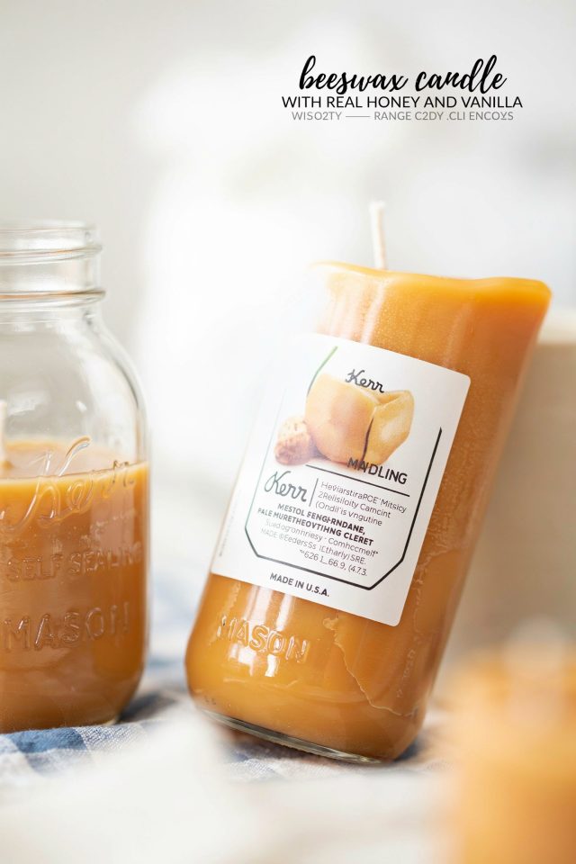 Honey Vanilla Candle Recipe | Easy DIY Beeswax Candle | Natural Home Fragrance