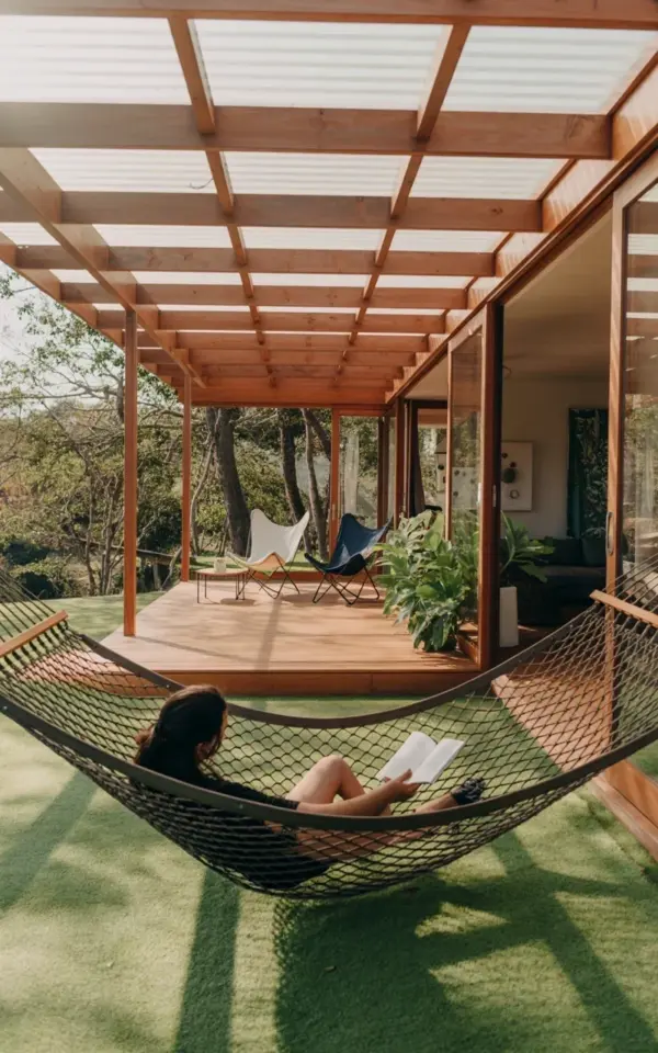 How We Built a Budget Suspended Hammock Deck on Artificial Turf