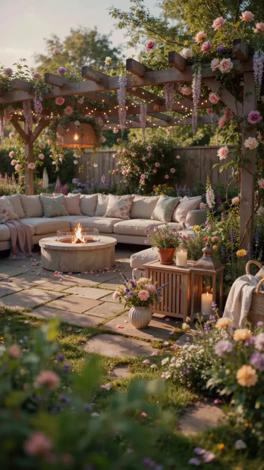 Small Patio Makeover Before and After | Cozy Concrete Slab Transformation