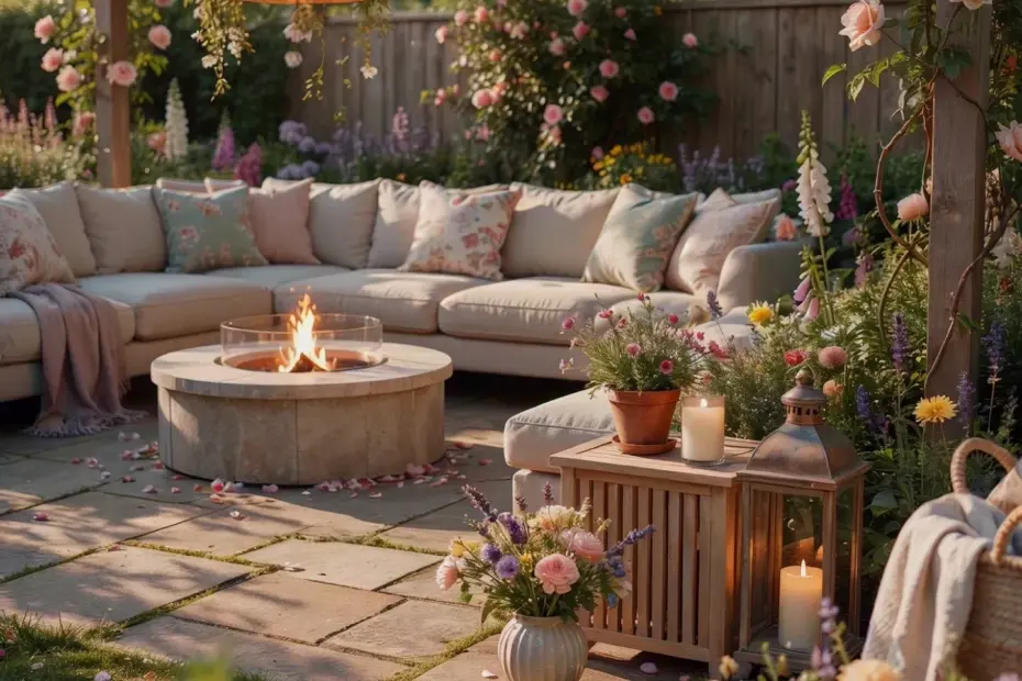 Small Patio Makeover Before and After | Cozy Concrete Slab Transformation
