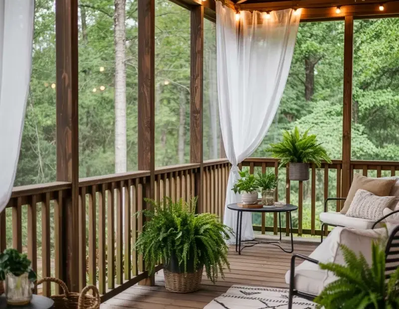 Screened Porch on a Budget? Here's How We Made Ours Cozy