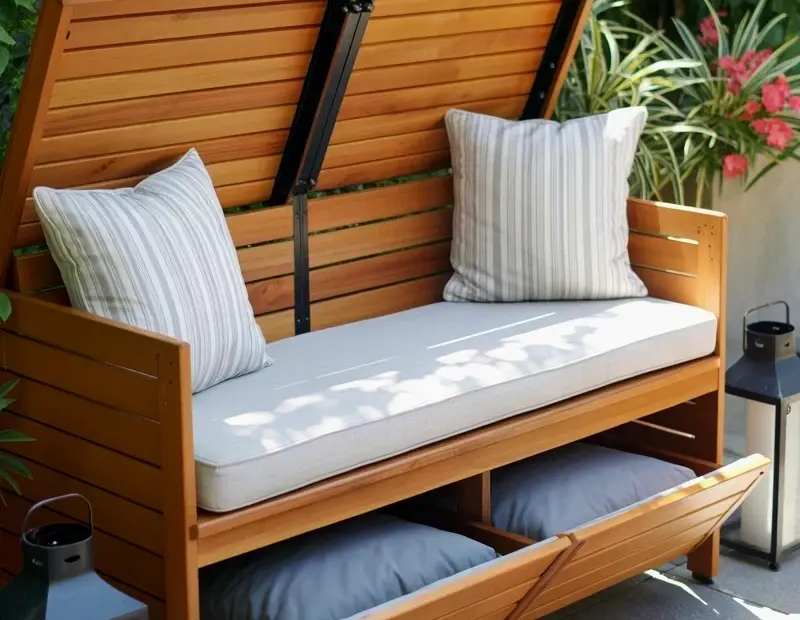 Outdoor Patio Storage Bench Mistake to Avoid | Cedar Lid with Hidden Cushion Storage