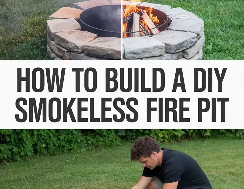 DIY Smokeless Fire Pit Build | Cozy Backyard Project for Warm Nights